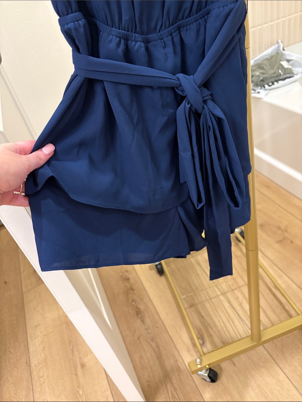 Navy Romper - Picture 2 of 4